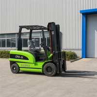 Chariot élévateur électrique contrepoids de 2,5 tonnes avec batterie au lithium et diagnostics intelligents pour les opérations d'entrepôt, fourni par l'usine