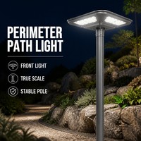 Lampu Jalan Tenaga Surya All in One 120W 200W Anti Silau dengan Radar, Kontrol Jarak Jauh, dan Kontrol Otomatis untuk Villa dan Resort