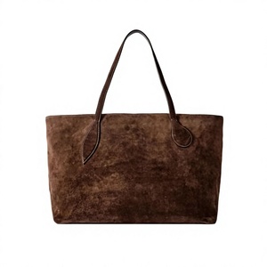 European Style Women's Casual Large Capacity Genuine Leather Handbags with Zipper Closure Eco-Friendly - Product Image 4