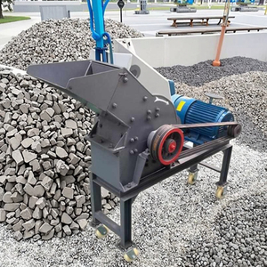 Concasseur mobile à marteaux pour le traitement du calcaire, du marbre et du minerai de fer, avec convoyeur, économe en énergie, capacité max. 20 t/h, haute performance - Product Image 5