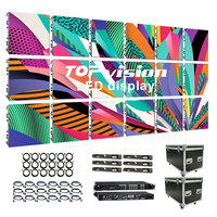 Pantallas LED de matriz de panel LED a todo color TOPvision P2.6 P2.9 P3.91, pantalla LED de pared para interiores, pantalla LED de alquiler para interiores.