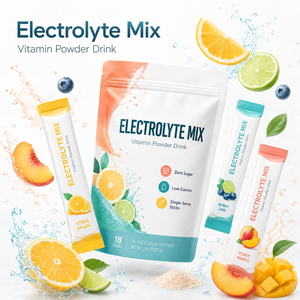 Polvo Electrolítico Orgánico de Durazno Sin Azúcar, Nutrición Deportiva, Energía, Apoyo Inmunológico, Desintoxicación, Suplemento Estimulante Deportivo - Product Image 2