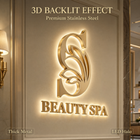 Enseignes lumineuses 3D personnalisées pour salons de beauté et parkings – Panneaux commerciaux LED muraux intérieurs/extérieurs avec étanchéité IP65