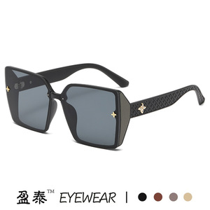 Yingtai Eyewear <b>Oversized</b> Square <b>Sunglasses</b> UV400 PC Frame Women Fashion Beach Glasses - Product Image 5