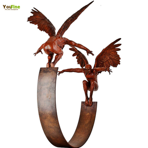 Statue d'ange abstrait <span class=keywords><strong>en</strong></span> bronze sur mesure pour l'extérieur, sculpture célèbre - Product Image 2