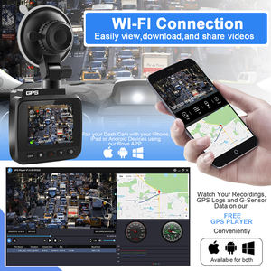 Dashcam 4K Uhd Wifi Gps 2 Inch Auto Dvr Recorder Ips Scherm Mp4 3d G Sensor De Seguridad Camcorder Auto Zwarte Doos Met Achterste <span class=keywords><strong>Cam</strong></span> - Product Image 6