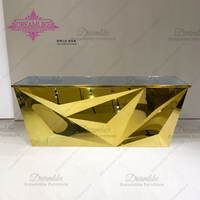 Bar rectangulaire onirique Bar de mariage et boîte de nuit Bar en acier inoxydable Comptoir Tiki Bar à vendre