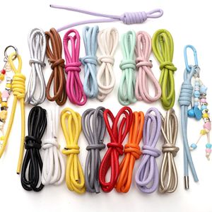 Cordon en cuir rond de 6 mm, style simple, kit de fabrication de bijoux DIY, bracelet, collier, matériel en gros - Product Image 1