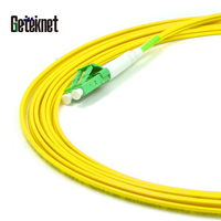 GETEKnet kabel komunikasi, disesuaikan serat optik G657A1 LCLC 2.0mm 1m 5m 10m 20m kabel Patch Mode tunggal LC-LC dupleks SM