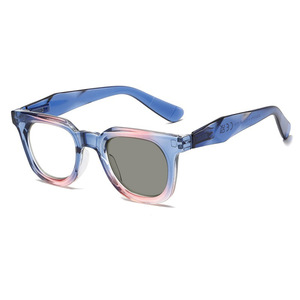 Montures carrées en acétate transparent de haute qualité pour femmes, <span class=keywords><strong>verres</strong></span> transparents anti-lumière bleue à dégradé de couleur, montures rétro pour ordinateur - Product Image 4
