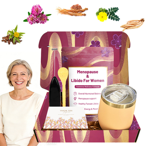 Polvo de Apoyo para la <span class=keywords><strong>Menopausia</strong></span> en Mujeres: Equilibrio Hormonal 10 en 1 con Trébol Rojo, Ginseng Coreano <span class=keywords><strong>y</strong></span> Shatavari para Alivio - Product Image 1