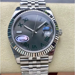Montre mécanique de luxe pour homme avec cadran à chiffres arabes, calendrier, grande taille, logo personnalisable, livraison directe - Product Image 1