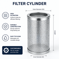 Edelstahl-Filterelement Metallkartusche Maßgefertigter Filter Edelstahlgewebe-Separator für Partikel Chemikalien Ätzende Flüssigkeiten