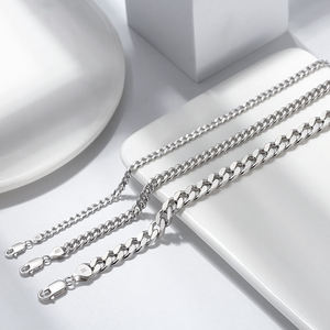 Brazalete de Eslabones de Plata, Artesanía en Metal, Pulseras de Plata de Ley 925 para Mujeres y Hombres, Brazalete de Cadena de Plata, Ajustable, Moderno, para Regalo - Product Image 5