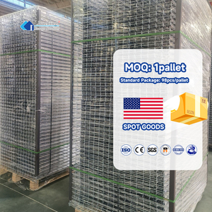 Bùng dây lưới decking mạ 48 ''x 46'' nhiệm vụ nặng nề thép lưới sàn dây lưới decking cho Pallet giá - Product Image 1