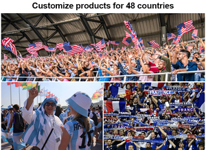 Флаги на заказ для Чемпионата мира: мини-флаги всех 48 команд, канадские шарфы, головные уборы, флаги для автомобилей (США), чехлы для сумок (Мексика), индивидуальные футбольные майки - Product Image 4