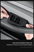 Compatible Tesla Model Y 2025 (version améliorée) – Tapis de protection en silicone pour bouton de lève-vitre, accessoire intérieur