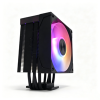 4HB-12B1-9YLDG3 CPU Cooler 120mm ARGB PWM Fan 4 Heatpipes Air Cooler for Intel LGA 1700 1851 AMD AM5 AM4 Gaming PC Fan