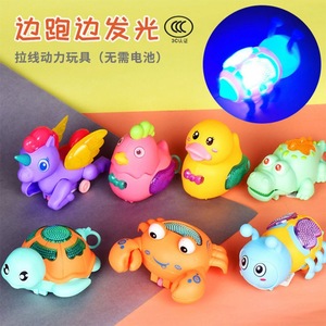 ABS nguyên liệu phim hoạt hình kéo dòng nhựa côn trùng Đồ chơi xe trẻ em Đồ chơi với ánh sáng kéo chuỗi Bọ Cánh Cứng ánh sáng lên đồ chơi động vật - Product Image 5