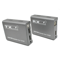 Extenseur HDMI TCP/IP Xput sur CAT5e/CAT6, jusqu'à 200 m, 1080p, télécommande IR bidirectionnelle, clavier, souris, audio et vidéo USB