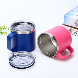 Taza de Acero Inoxidable 304 de 14 oz con Asa, Taza de Oficina, Taza para Agua, Logotipo Láser Disponible - Product Image 3