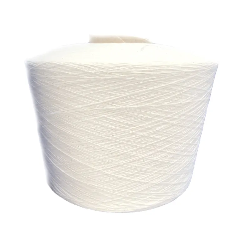 100% Benang Katun Kain & Tekstil Bahan Baku Combed Compact Spin Knitting 100% Katun Mentah Benang Katun Putih