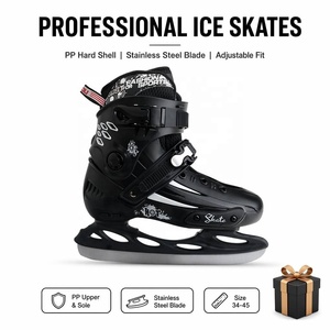 Patins à glace pour adultes et enfants OEM, coque rigide en PP, lame intégrée en acier inoxydable, doublure en polaire, taille 34-45, vente en gros - Product Image 3