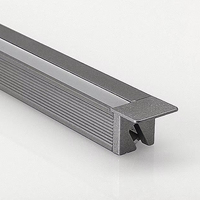 Profilé LED en aluminium de haute qualité 10*10mm pour vitrine de cuisine, alliage d'aluminium durable, tempérage T5, surface anodisée, longueur 3m