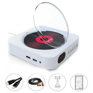 Reproductor de CD de Pared Personalizado de Fábrica con Bluetooth, USB, Radio FM, Control Remoto, Reloj Digital, Función de Repetición AB para Uso en Casa, Estudio o Auto - Product Image 2