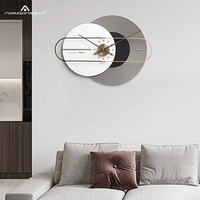 Noridongsan — horloge d'enregistrement en vinyle, en acrylique, miroir virtuel, avec mains en noyer, 40mm, pour décor de la maison, nouvelle collection 2021