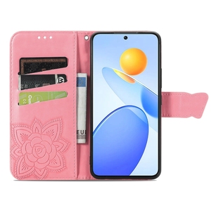 Diseño de mariposa PU Cartera de cuero Flip Case Ranura para tarjeta Kickstand Cover para <span class=keywords><strong>Honor</strong></span> Play 7T Pro - Product Image 4