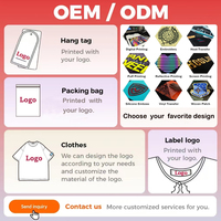 Camiseta de manga corta antibacteriana antiácaros de 220g 7A, camiseta de trabajo, camiseta publicitaria, Camiseta de algodón con cuello redondo personalizada