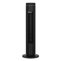 Ventilateur sur pied silencieux 45W avec commande tactile et télécommande, 3 vitesses, oscillation à 90 degrés, minuterie 1-9h, grille de sécurité pour la maison