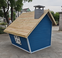 Maisonnette interactive en bois pour l'extérieur, modèles animatroniques, équipement de jardin et de parc pour tout-petits, fabrication en plastique, cour pour enfants