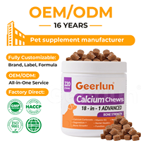 OEM ODM Vitamine D3 Huile de saumon Friandises à mâcher pour chiens Suppléments favorisant la croissance osseuse et la santé du pelage brillant Friandises molles au calcium pour animaux de compagnie