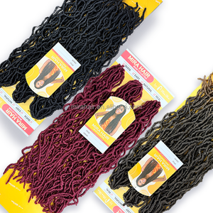 Cheveux tressés Nu Locs couleur Ombré Premium, lot 3 en 1, tête entière, texture naturelle, faux cheveux africains pour coiffures quotidiennes et de fête - Product Image 4