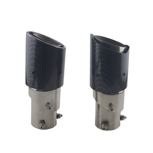 Tubo de Escape Automotriz de Fibra de Carbono y Acero Inoxidable, Silenciador con Punta Ajustable - Product Image 4