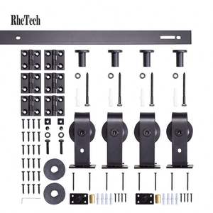 WEKIS Kit de Herrajes para Puertas Correderas Plegables de Acero al Carbono de 3 Pies, Duradero, para Sala de Estar - Product Image 2