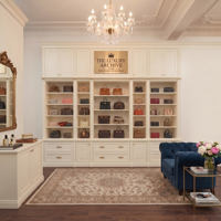 Vitrine de présentation en verre pour sacs à main, pour boutique de luxe