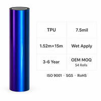 Film de protection TPU Aurora Realm Gloss PPF, effet caméléon changeant de couleur, auto-réparant, pour ateliers de modification automobile