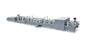 Système de pliage et de collage motorisé non temporisé JY850 pour boîtes ondulées rigides, machine de collage automatique haute vitesse pour plastique - Product Image 2