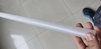 Tube en PMMA acrylique sablé, verre givré mat pour décoration lumineuse LED