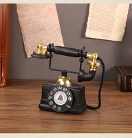 Modèle de téléphone vintage en résine pour la décoration de la maison, du salon, du bar, comme accessoire de photographie et pour le meuble à vin - Modèle de téléphone nostalgique