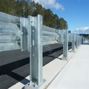 Road Safety Steel Crash Barrier European Urban Highway Hot Dip Galvanized Guard Rail Used