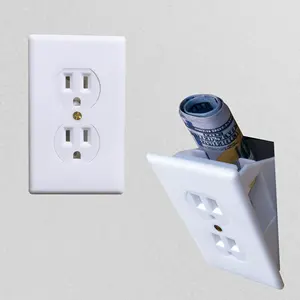 Electrical Outlet Hidden Wall Safe Hiding Places for Valuables | Hide in Plain Sight Key Money Jewelry Storage Cash Holder Safes