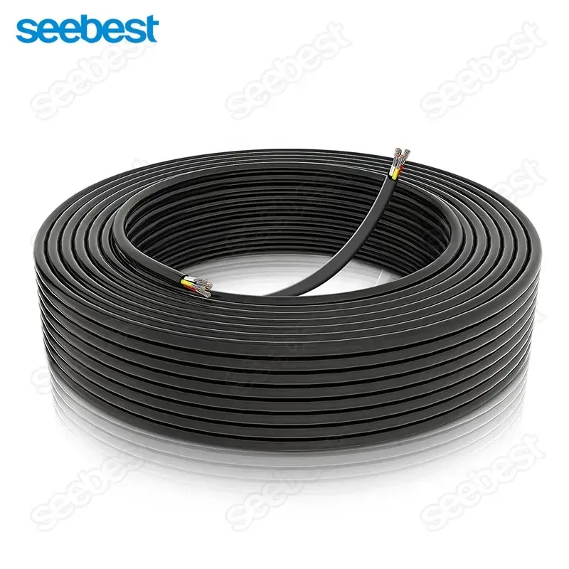 Seebest tembaga murni 26awg 28awg 4 Core AWM 2464 komputer kepang kabel listrik Awm 2464 Vw 1 80c 300v, kabel 2464 AWM