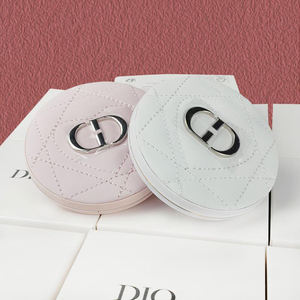 Miroir compact en PU, rond, double face, pliable, miroir de poche, parfait pour le bureau, les voyages, miroir portable - Product Image 4