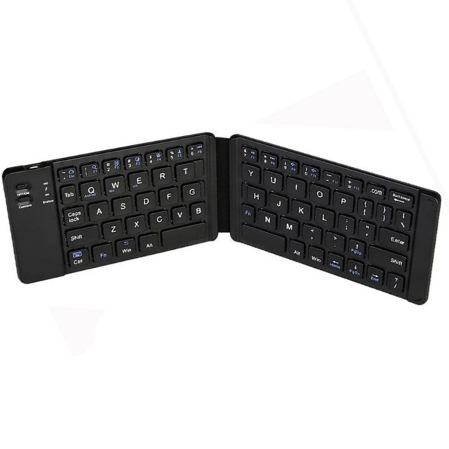 Mini Wireless Foldable Keyboard Portable Folding Keyboard for Pad Tablet SmartPhone Slient Click Small Foldable Keyboard