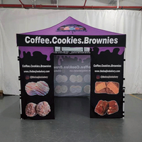 Tente de promotion pliable en acier imperméable 10x10 pour événements commerciaux, stand de marché extérieur