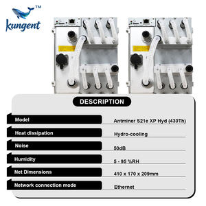 Meilleur rapport rentabilité/investissement Bitmain Antminer S21e XP Hyd 430T 430Th s SHA 256, mineur ASIC refroidi par eau pour ferme Bitcoin - Product Image 5